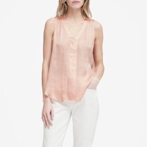 Banana Republic Soft Satin Sleeveless V-Neck Top
